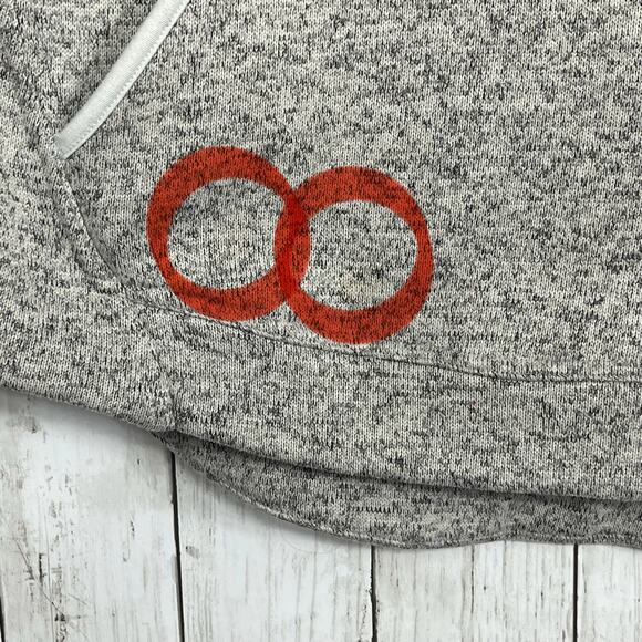 Champion C9 Gray Brushed Back Breathable Long Sleeve Hooded Sweatshirt Large - Picture 4 of 9